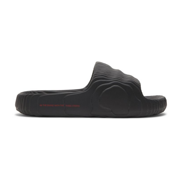 Adidas Adilette 22 Slides 'Black Scarlet'